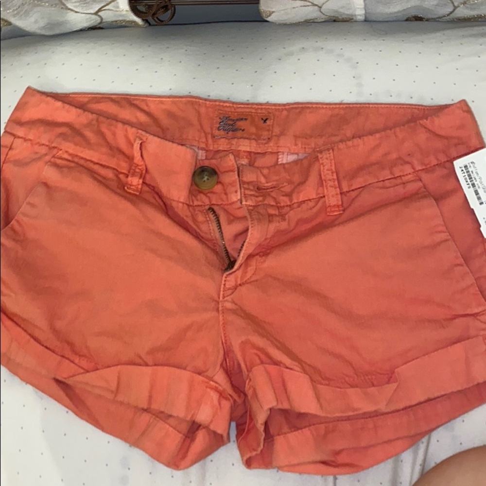 Peach American eagle shorts
